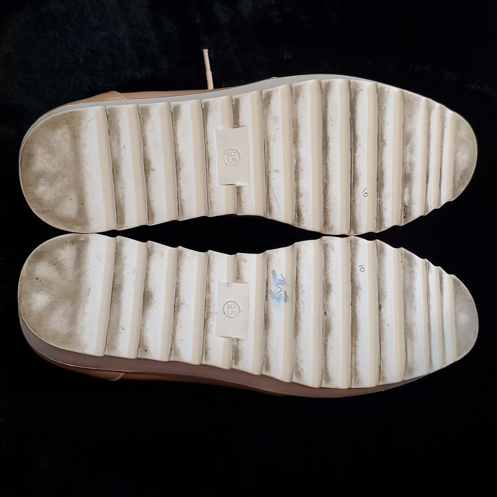 Beige Oxford platform sneakers - Picture 7 of 7